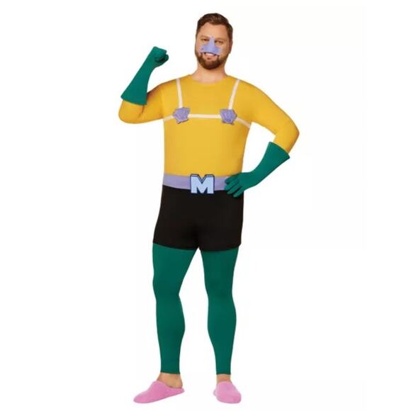 Mermaid Man Halloween Costume Spirit Adult Men's Sz XL Spongebob - Picture 1 of 4